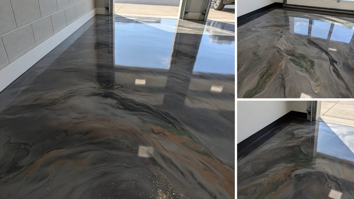 Dark Metallic Swirl